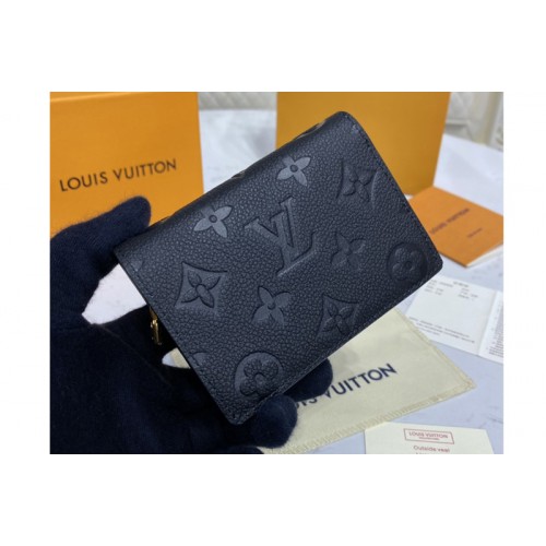 Louis Vuitton M80151 Clea Wallet in Black Monogram Empreinte Leather