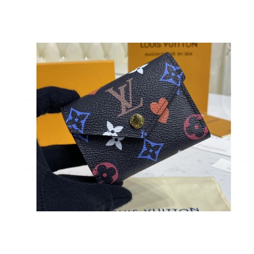 Louis Vuitton M80278 Game On Zoe wallet in Black Transformed Game On canvas