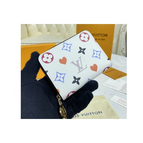 Louis Vuitton M80305 Game On Zippy coin purse in White Transformed Game On canvas