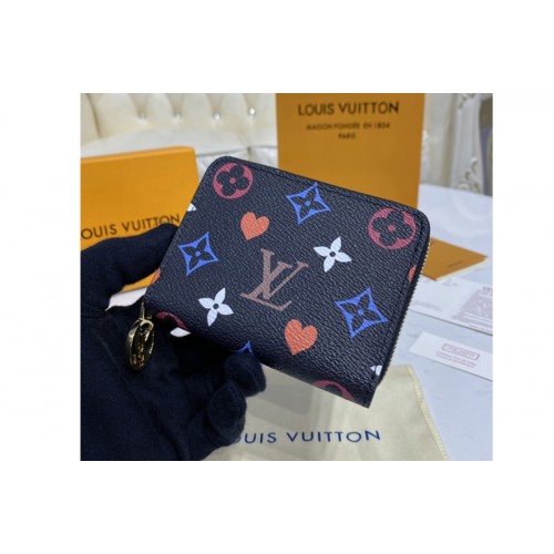 Louis Vuitton M80305 Game On Zippy coin purse in Black Transformed Game On canvas Louis Vuitton M80305 Game On Zippy coin purse in Black Transformed Game On canvas