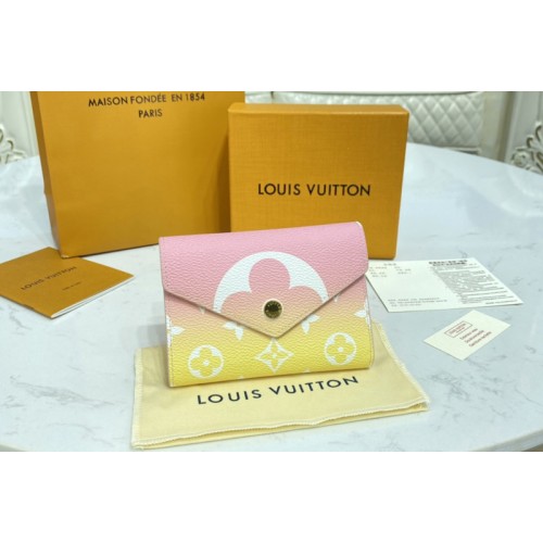 Louis Vuitton M80388 Victorine wallet in Pink Monogram coated canvas