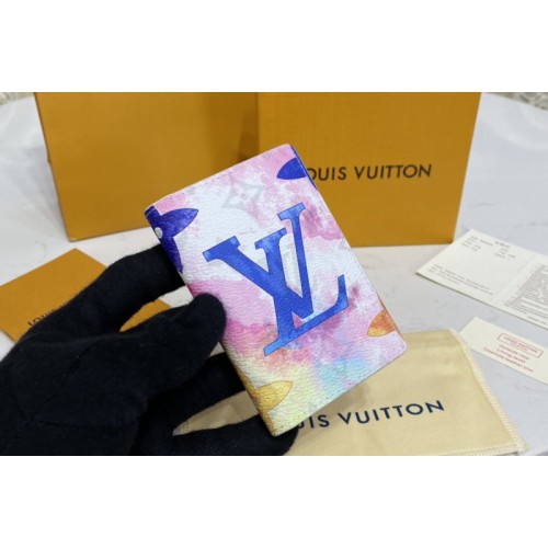 Louis Vuitton M80456 Pocket Organizer wallet in Monogram Watercolor Multico coated canvas