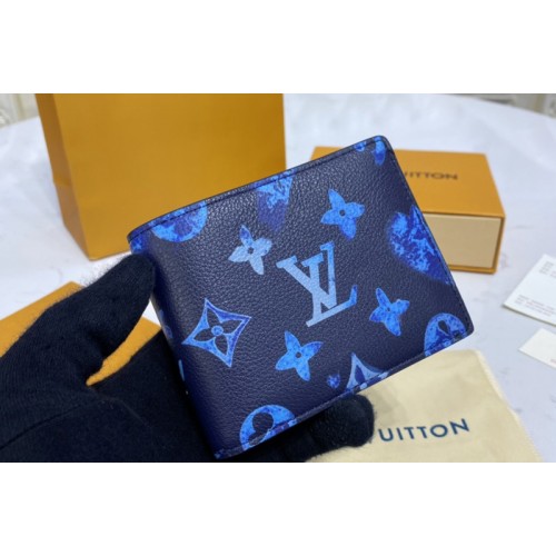 Louis Vuitton M80464 Slender Wallet in Ink Watercolor