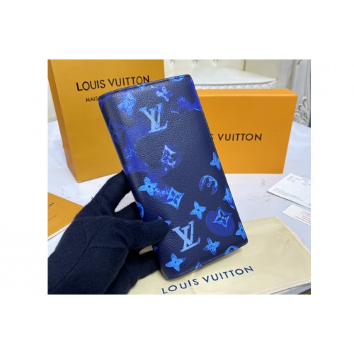 Louis Vuitton M80465 Brazza Wallet in Ink Watercolor