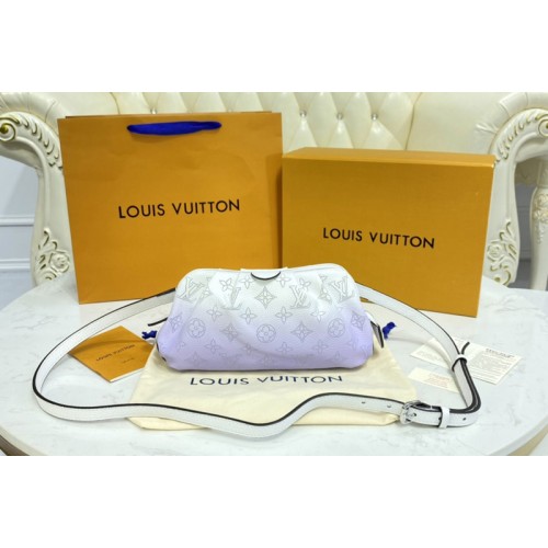 Louis Vuitton M80497 Scala mini pouch in Gradient Purple Mahina perforated calf leather