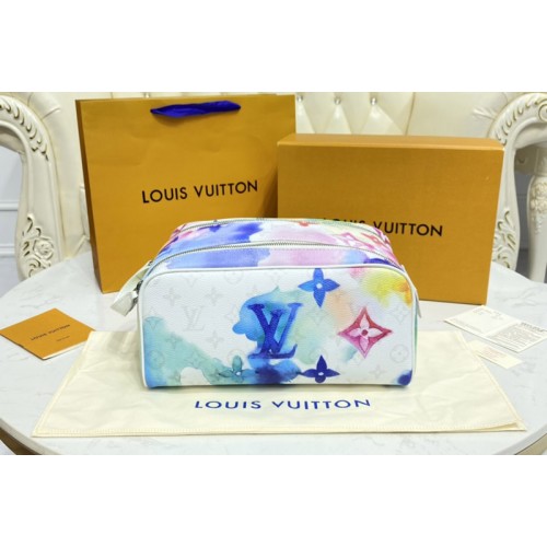 Louis Vuitton M80500 Dopp Kit toiletry pouch in Monogram Watercolor Multico coated canvas
