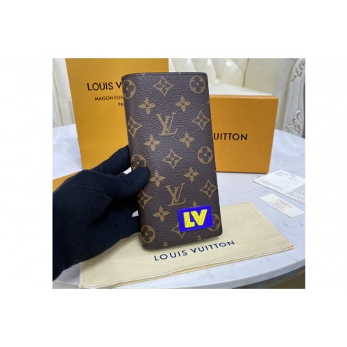 Louis Vuitton M80523 Brazza wallet in Monogram coated canvas