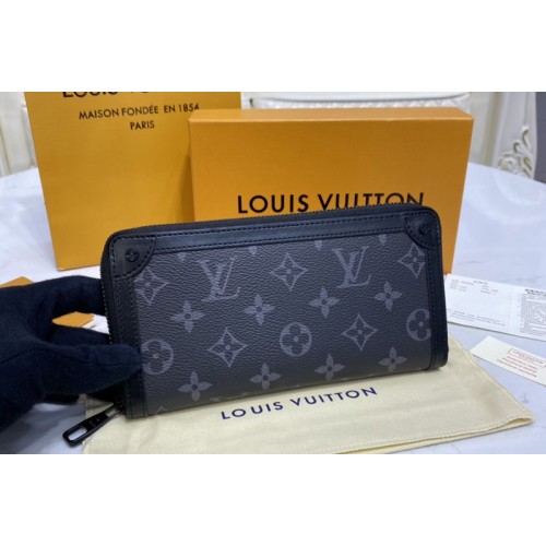 Louis Vuitton M80558 Zippy Wallet Trunk in Monogram Eclipse coated canvas