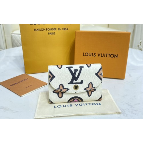Louis Vuitton M80755 Rosalie coin purse in Beige Monogram coated canvas