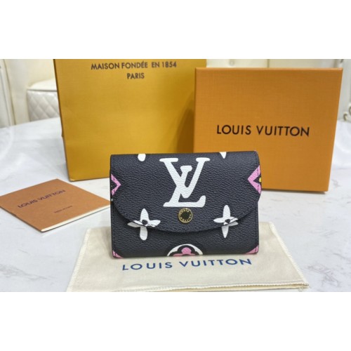 Louis Vuitton M80755 Rosalie coin purse in Black Monogram coated canvas