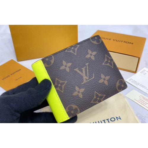 Louis Vuitton M69408 Multiple wallet in Monogram Macassar coated canvas and cowhide leather Louis Vuitton M69408 Multiple wallet in Monogram Macassar coated canvas and cowhide leather