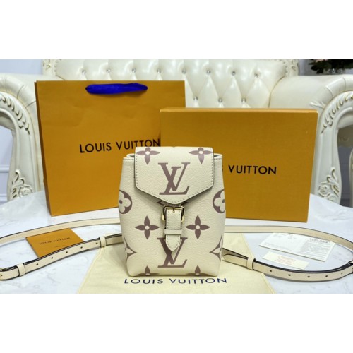 Louis Vuitton M45764 Tiny Backpack in Beige Monogram Empreinte Leather