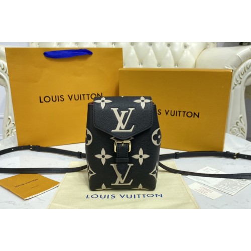 Louis Vuitton M45764 Tiny Backpack in Black Monogram Empreinte Leather
