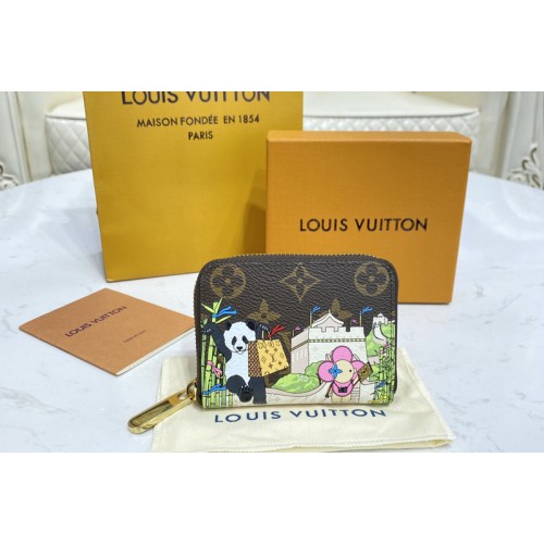 Louis Vuitton M80865 Zippy Coin Purse in Monogram canvas With Myosotis Blue