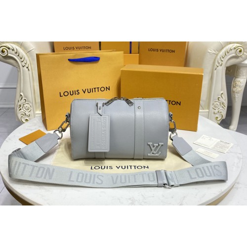 Louis Vuitton M81003 Keepall XS travel bag in Grey Aerogram leather