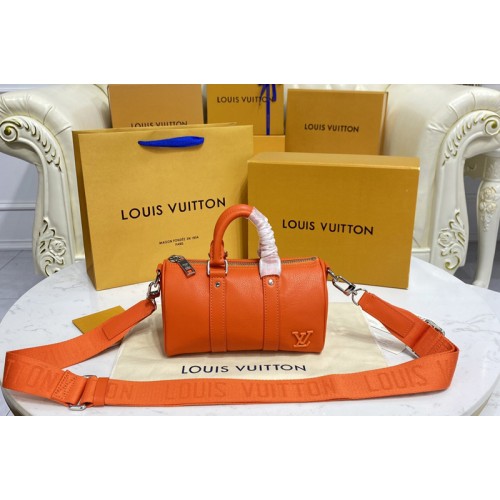 Louis Vuitton M81004 Keepall XS travel bag in Orange Aerogram leather