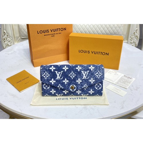 Louis Vuitton M81183 Micro Pochette Accessoires in Navy Blue Monogram jacquard denim