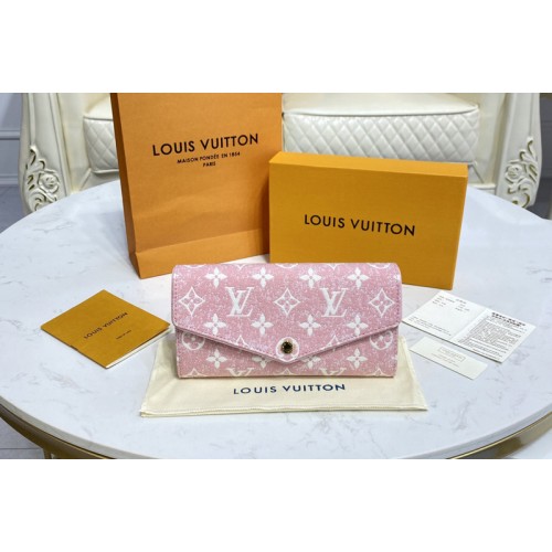 Louis Vuitton M81183 Micro Pochette Accessoires in Pink Monogram jacquard denim