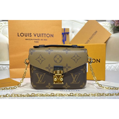 Louis Vuitton M81267 Micro Metis bag in Monogram Reverse coated