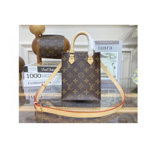 Louis Vuitton M81295 Petit Sac Plat bag in Monogram coated canvas