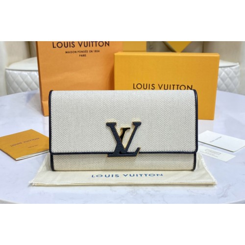 Louis Vuitton M81305 Capucines wallet in Canvas and Black cowhide leather