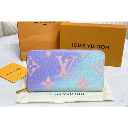 Louis Vuitton M81340 Zippy wallet on Sunrise Pastel Monogram canvas