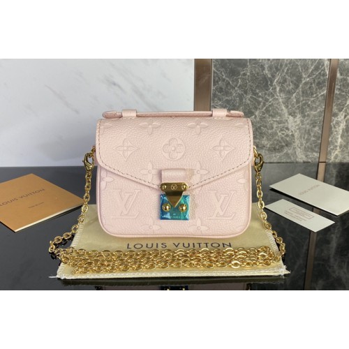 Louis Vuitton M81389 Micro Metis Bag on Pink Monogram Empreinte leather