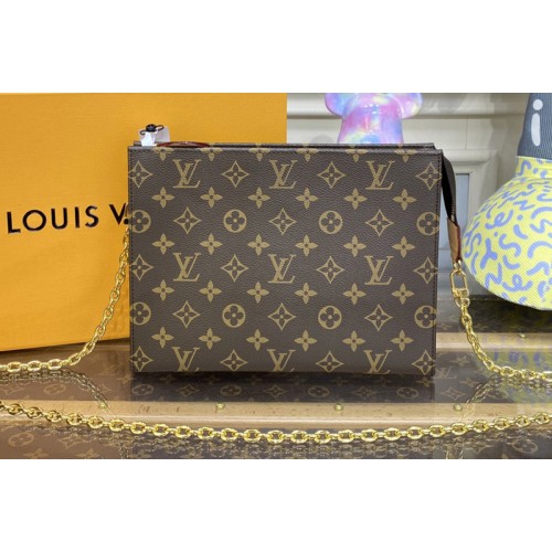 Louis Vuitton M81412 Toiletry Pouch On Chain in Monogram coated canvas