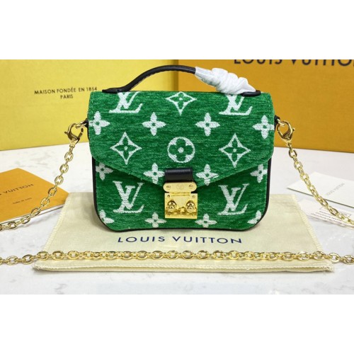 Louis Vuitton M81494 Micro Metis bag in Green Monogram jacquard velvet