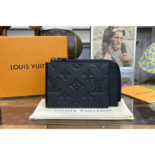 Louis Vuitton M81526 Hybrid wallet in Monogram Shadow leather