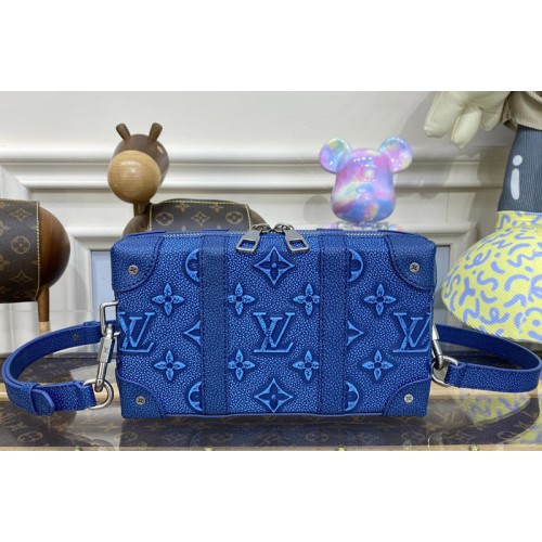 Louis Vuitton M81776 Soft Trunk Bag in Blue Cowhide leather