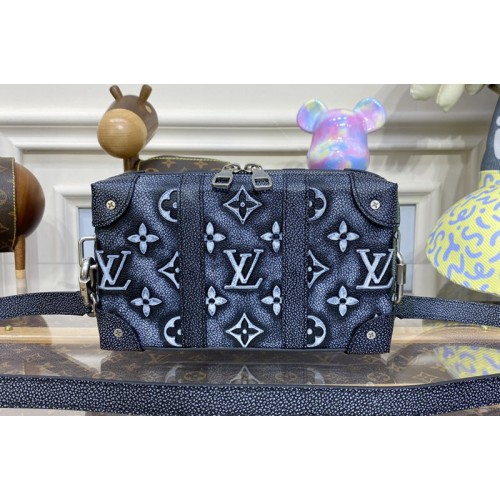 Louis Vuitton M81776 Soft Trunk Bag in Charcoal Cowhide leather
