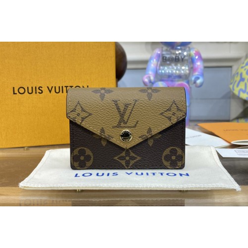 Louis Vuitton M81855 Card Holder in Monogram canvas with Monogram Reverse canvas