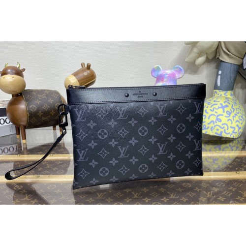 Louis Vuitton M81569 Pochette To-Go Bag in Monogram Eclipse coated canvas