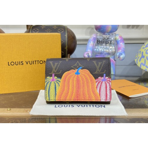 Louis Vuitton M82111 x YK Victorine Wallet in Monogram coated canvas with Pumpkin print