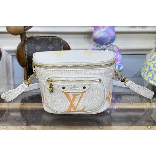 Louis Vuitton M82208 Mini Bumbag Bag in Neutral Monogram Empreinte leather