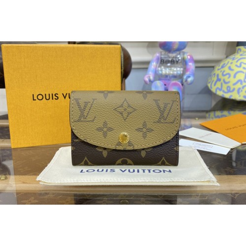 Louis Vuitton M82333 Rosalie Coin Purse in Monogram and Monogram Reverse coated canvas