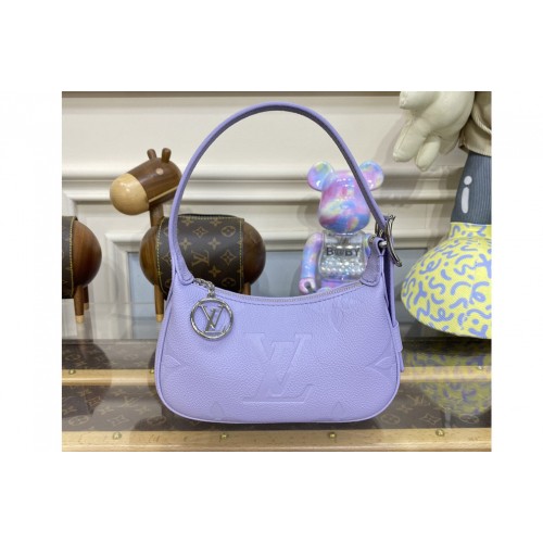 Louis Vuitton M82426 Mini Moon Bag in Iris Purple Monogram Empreinte leather