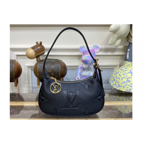 Louis Vuitton M82391 Mini Moon Bag in Black Monogram Empreinte leather