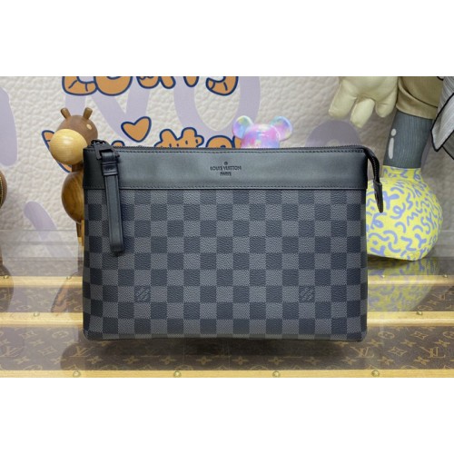 Louis Vuitton M82543 Pochette Voyage Souple Bag in Damier Graphite Canvas