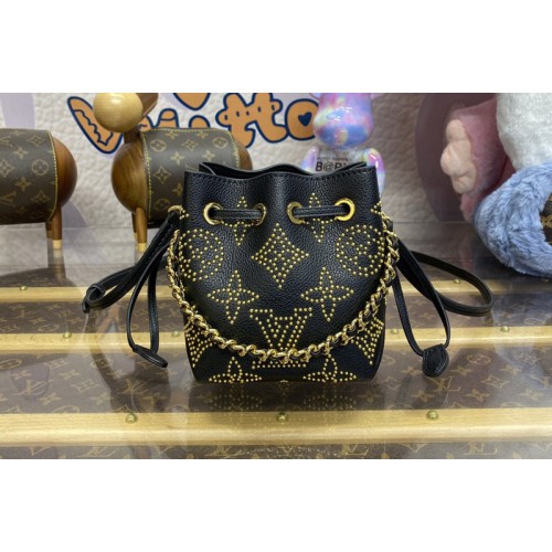 Louis Vuitton M82744 Pico Bella bucket bag in Black Mahina calf leather