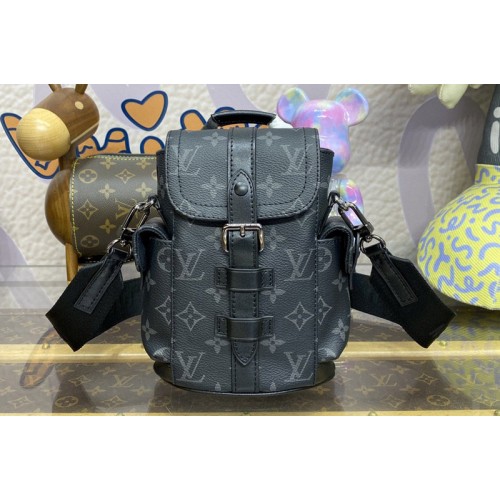 Louis Vuitton M82769 Nano Christopher in Monogram Eclipse coated canvas