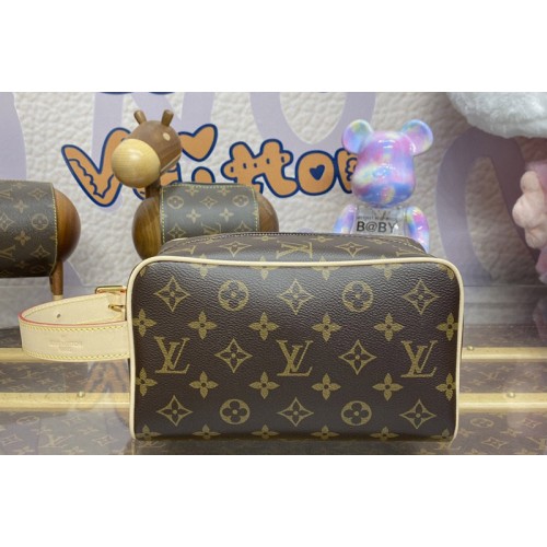 Louis Vuitton M83112 Locker Dopp Kit Bag in Monogram coated canvas
