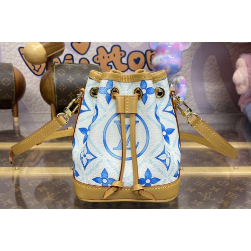 Louis Vuitton M83620 Nano Noe bag in Blue Monogram coated canvas
