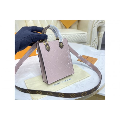 Louis Vuitton M90564 Petit Sac Plat Bag in Monogram Vernis patent debossed leather