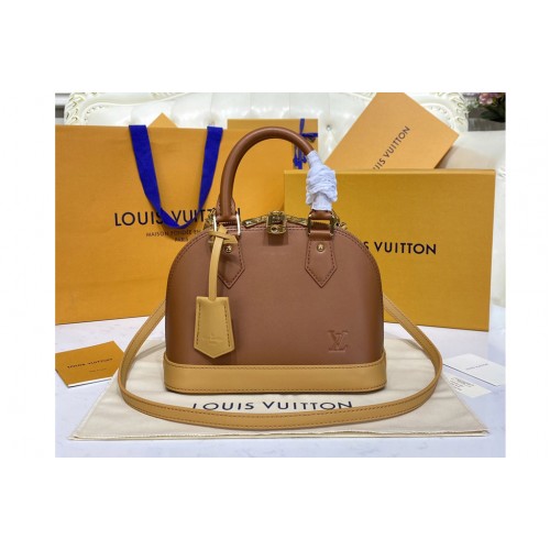 Louis Vuitton M91606 Alma BB Bag in Brown Calf Leather