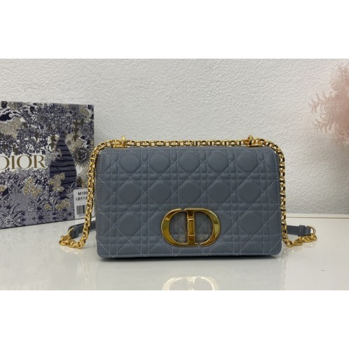 Christian Dior M9242 Medium Dior Caro bag in Blue Supple Cannage Calfskin Christian Dior M9242 Medium Dior Caro bag in Blue Supple Cannage Calfskin