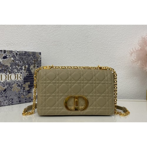 Christian Dior M9242 Medium Dior Caro bag in Khaki Supple Cannage Calfskin