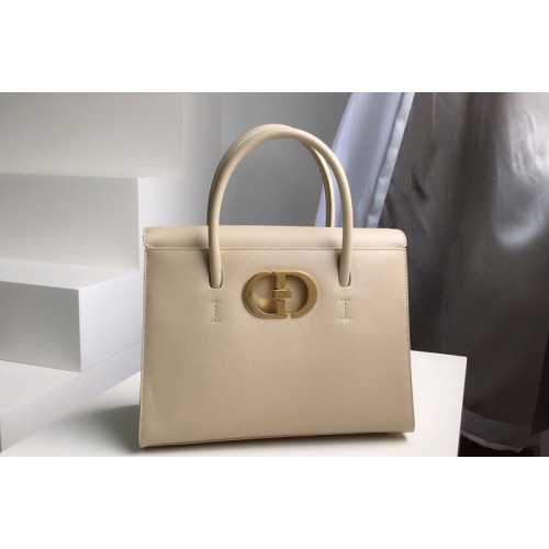 Christian Dior M9306 Dior Large St Honore tote bag in Apricot Grained Calfskin