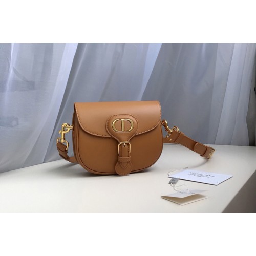 Christian Dior M9317 Small Dior Bobby Bag in Tan Box Calfskin